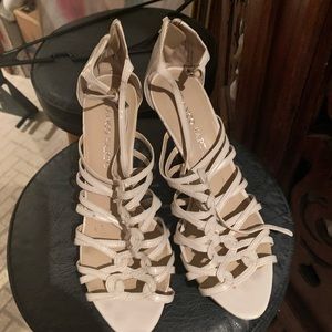 White Franco Sarto heels